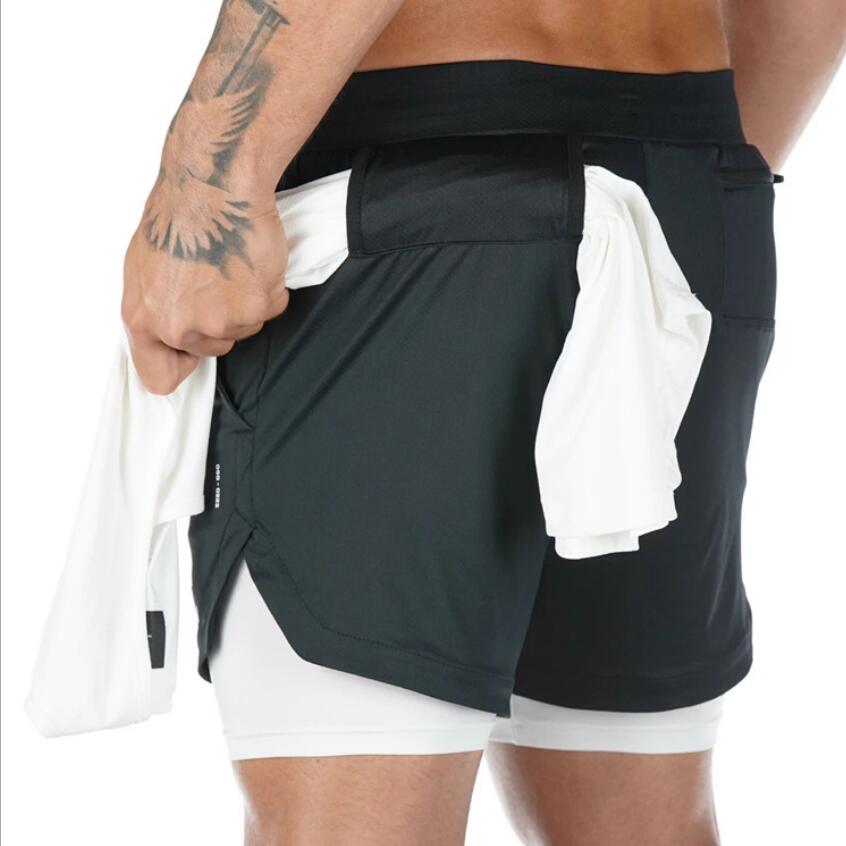Men's 2-in-1 Running Shorts – Summer Sports Fitness Shorts