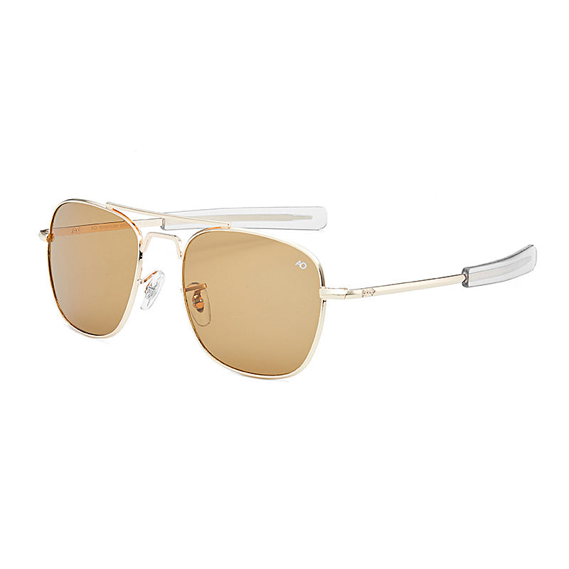 Metall Sonnenbrille Herren | Eckig | Retro Stil UV Schutz