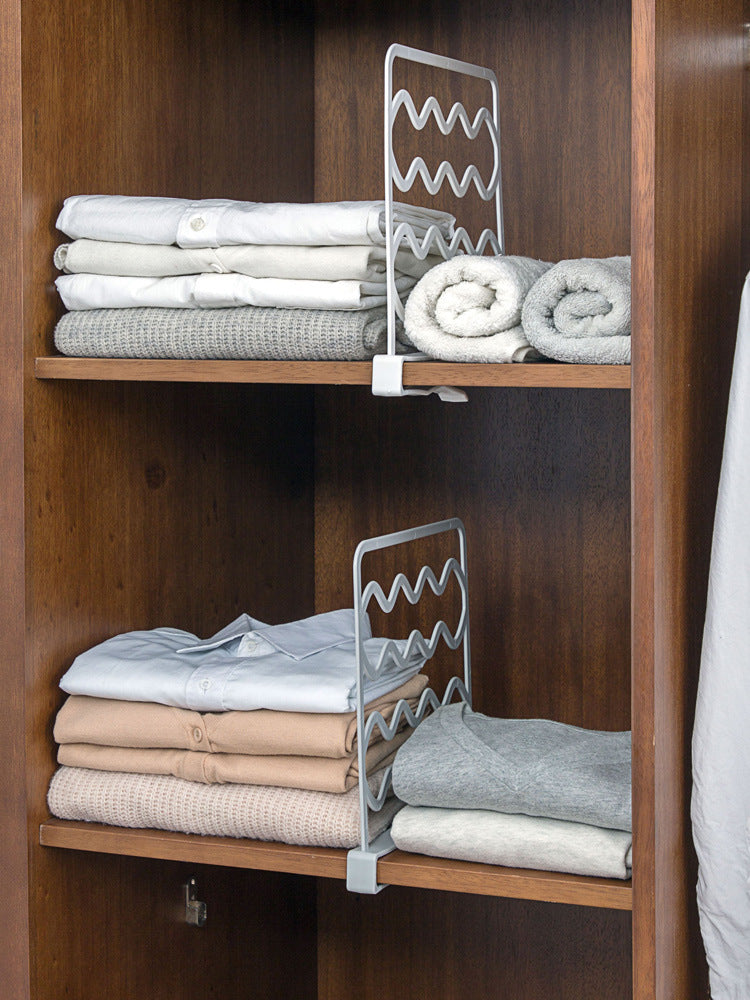 Pull-out, adjustable, space-saving cabinet organizer