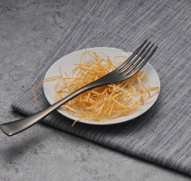 Black Cutlery Set Stainless Steel | 4-piece modern elegant Korean Style