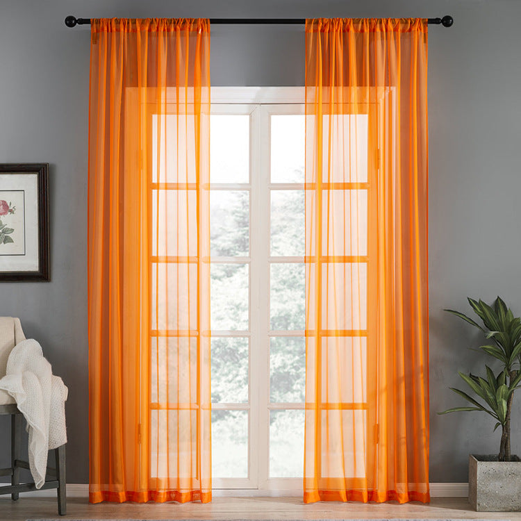 Cotton Linen Curtain | Modern lightweight plain natural
