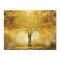 Goldener Geldbaum Ölbild | Luxus Wandkunst Wohnzimmer Deko
