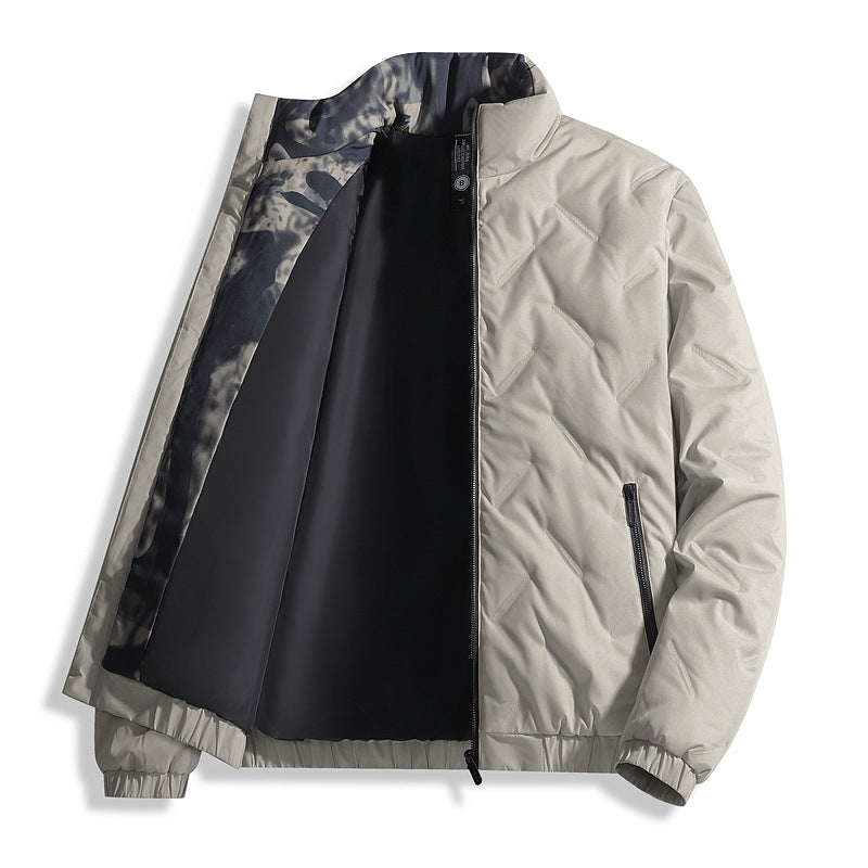 Men's Down Jacket Winter Warm - Windproof Casual Quilted Jacket