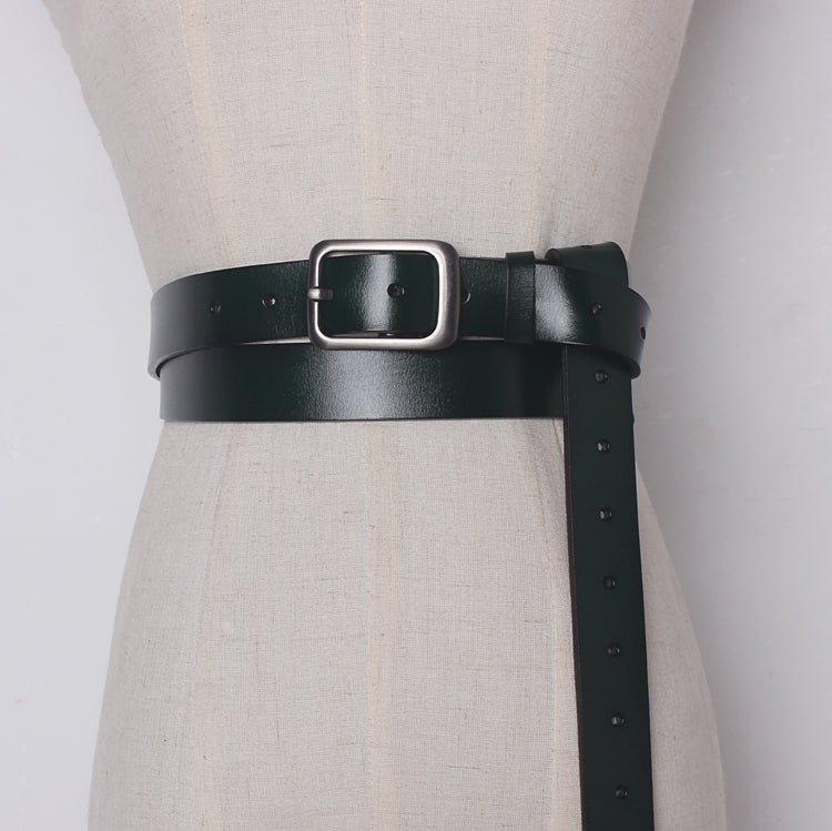 Women's Suede Belt | Elegant Soft Genuine Leather Waist Belt