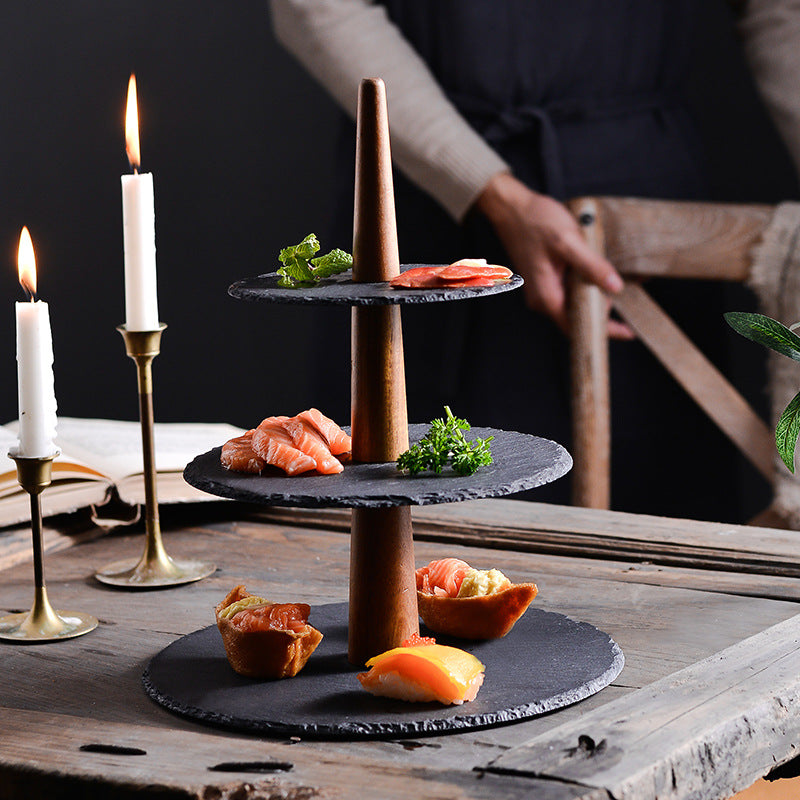 Dinner Plate Multi-layer Cake Stand Hotel Plate