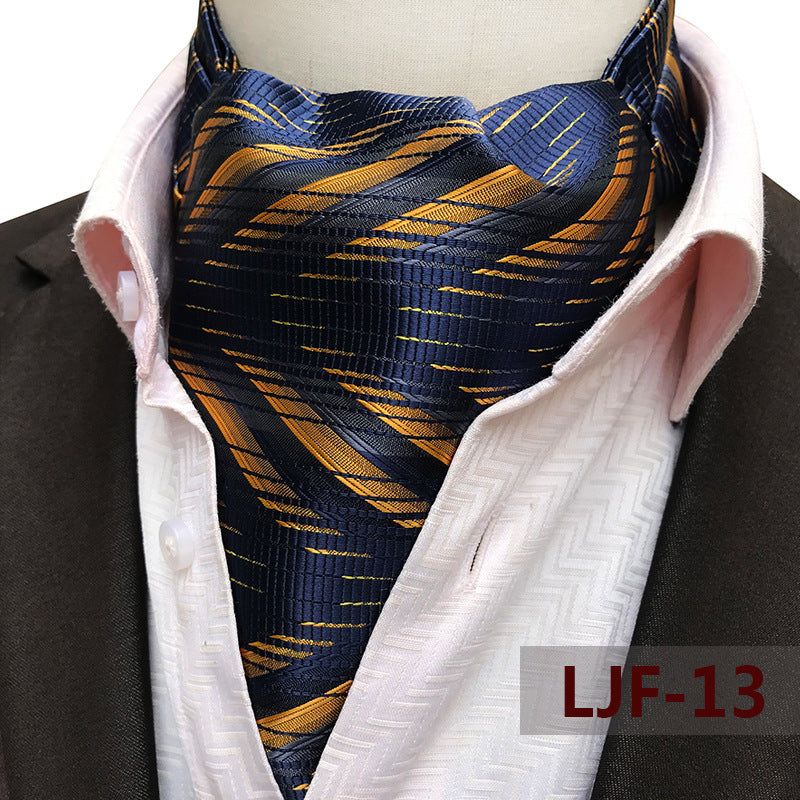 Men's Scarf Jacquard British Elegant Polyester Durable