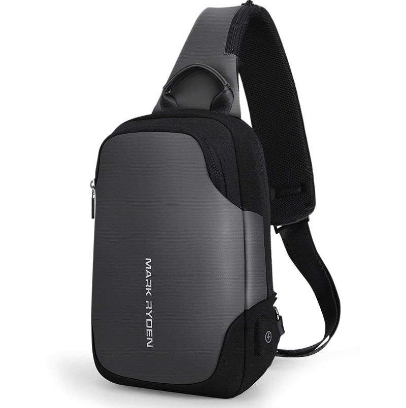 Men's Chest Bag USB | Anti-Theft Crossbody Sling Bag