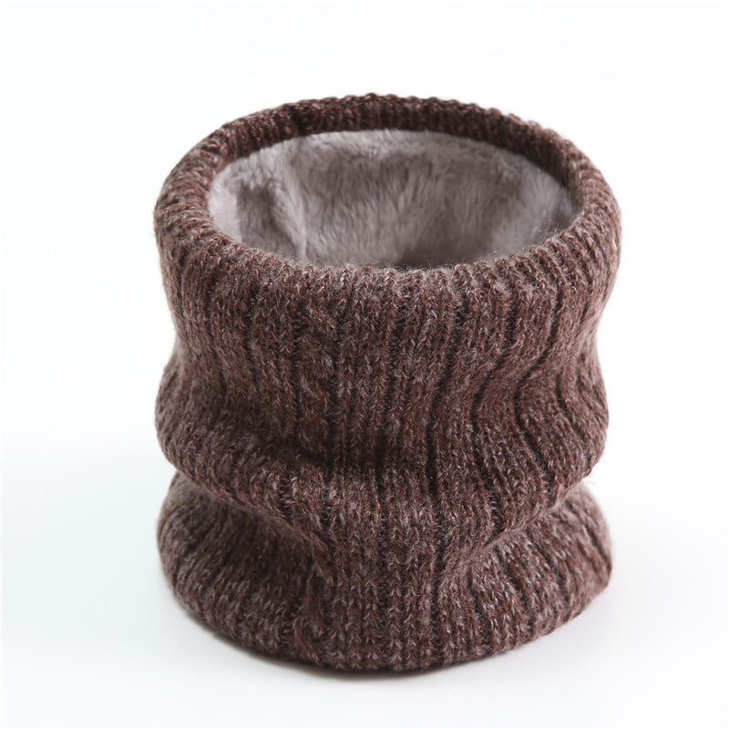 Men's Scarf Striped Fleece Warm Knit Winter Modern