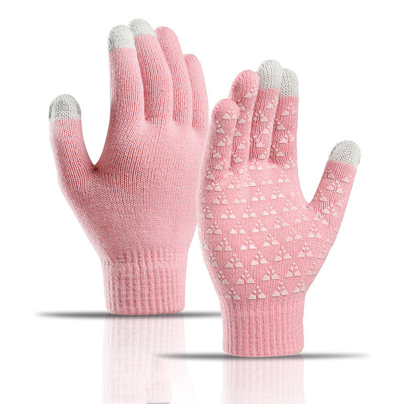 Herren & Damen Strickhandschuhe Winter – Warm Anti-Rutsch Outdoor