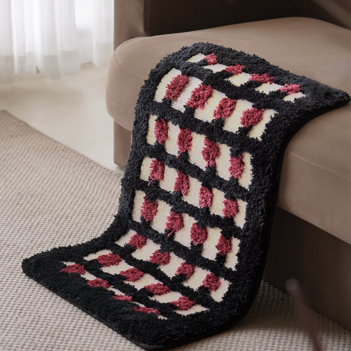 Candy Dot Rug | Non-Slip Absorbent Bedside Runner
