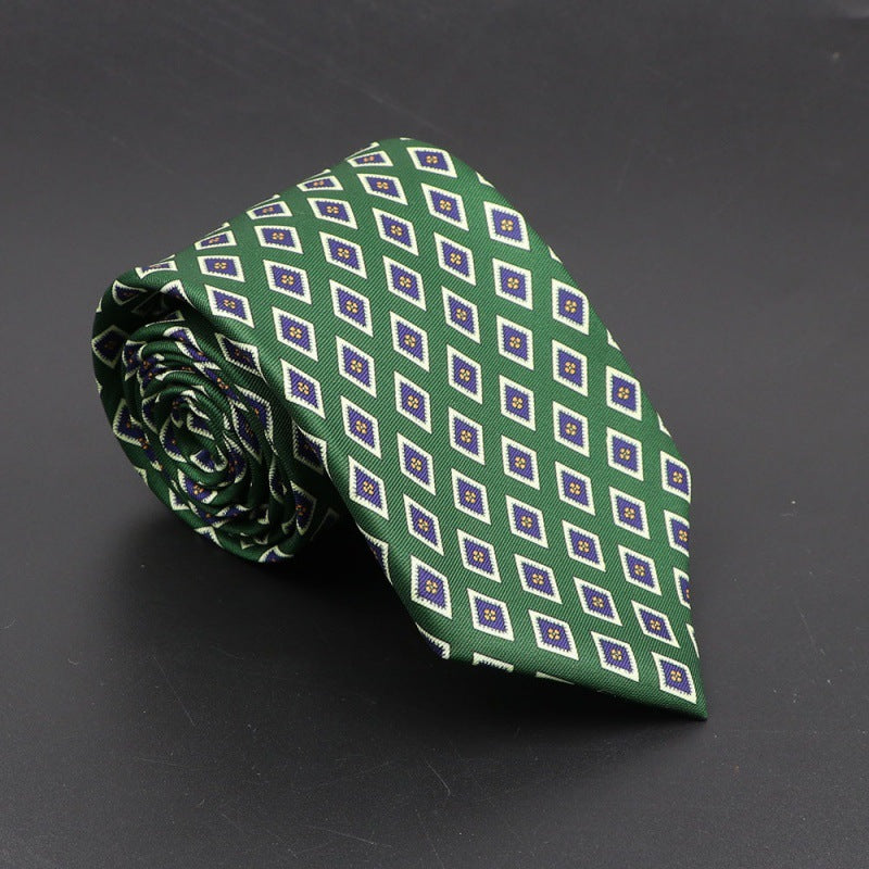 Men's Silk Tie Bohemian 7.5 cm Soft Elegant Modern
