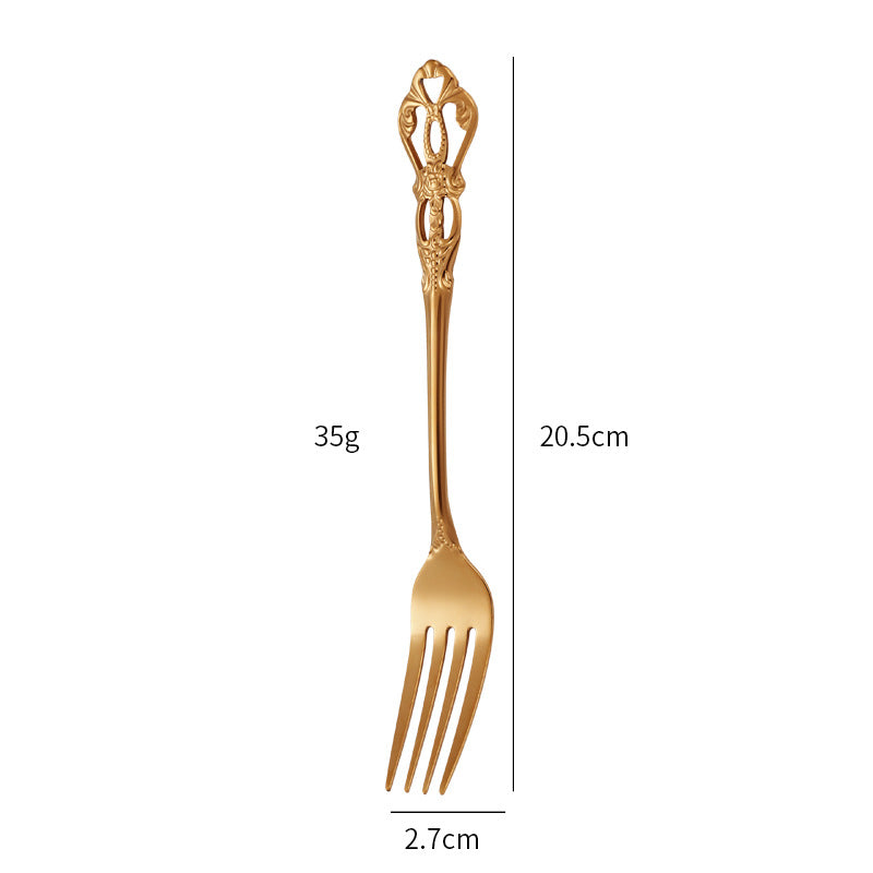 Gold Besteckset Edelstahl | Luxus Tafelbesteck modern elegant