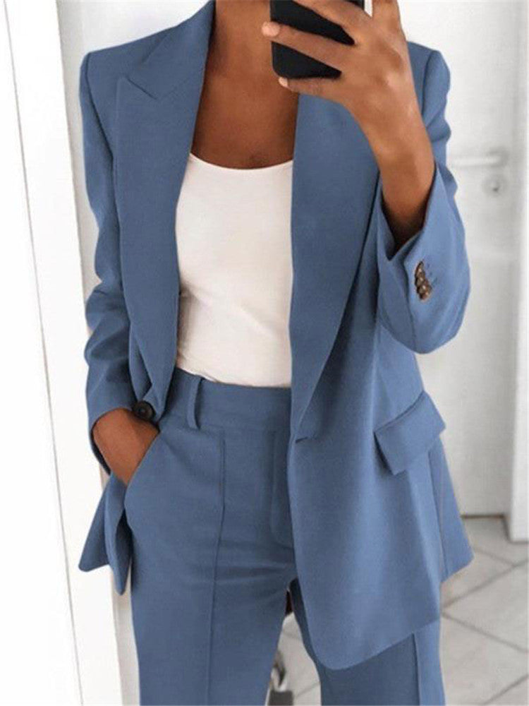 Damen Blazer & Hose Set – Slim Fit, Elegant & Business Zweiteiler