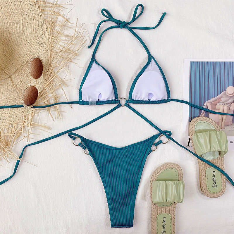 Women's Beach Bikini Set - Elegant Two-Piece for Summer & Beach