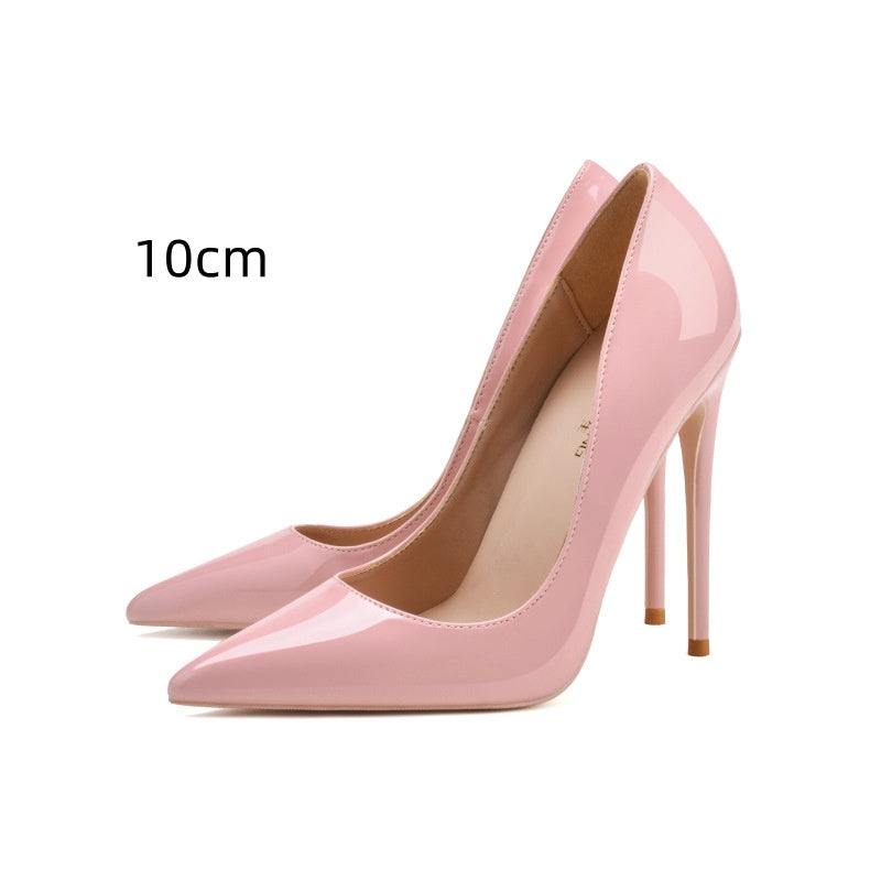 Women's Stiletto High Heels Patent Leather Pointed Elegant | Party Business Shoes