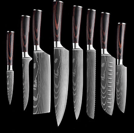 Kitchen Knife Set Stainless Steel | Chef Knife Cleaver Professional