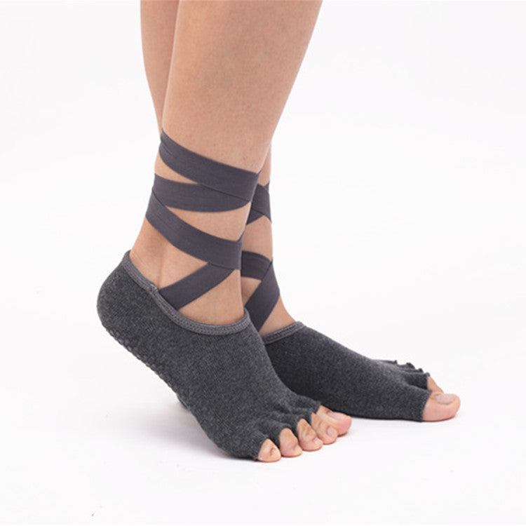 Damen Yoga Zehensocken Offen – Rutschfeste Five Finger Socken