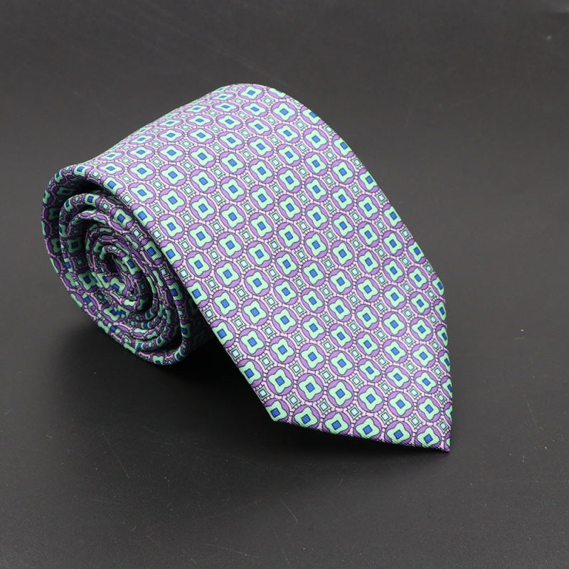 Men's Silk Tie Bohemian 7.5 cm Soft Elegant Modern