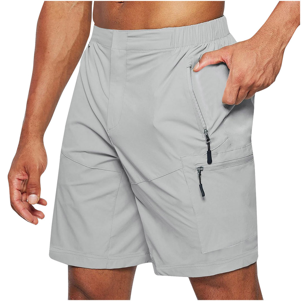 Men's Summer Shorts Knee-Length – Elastic Casual Long Shorts
