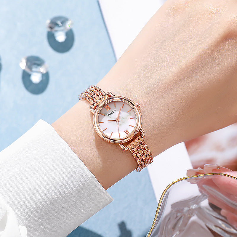 Ladies' Stainless Steel Watch Waterproof – Exclusive Elegant Wristwatch