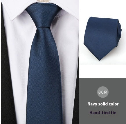 Men's Tie Set 6cm Striped Plain with Pin Elegant