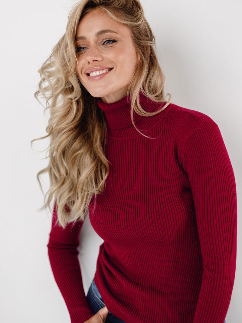 Damen Rollkragenpullover | Eleganter Winter Stricklook