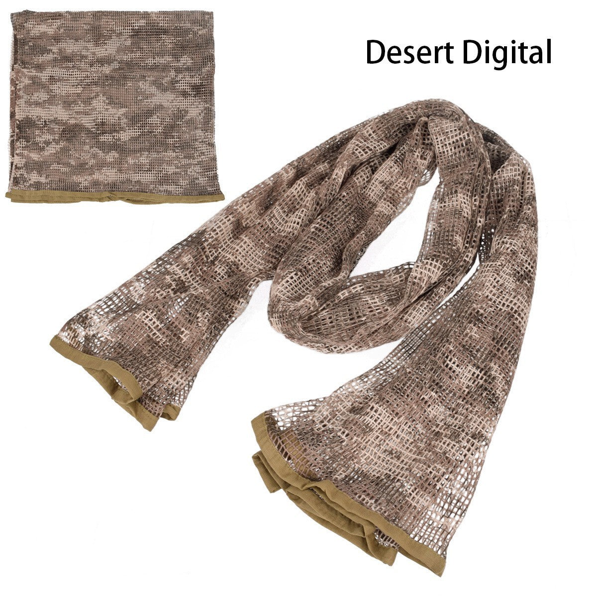 Unisex Outdoor Scarf Camouflage breathable lightweight versatile