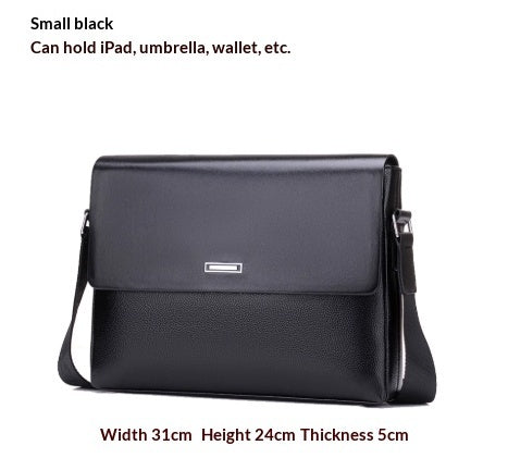 Modern Men's Leather Business Bag XL – Office & Leisure Shoulder Bag