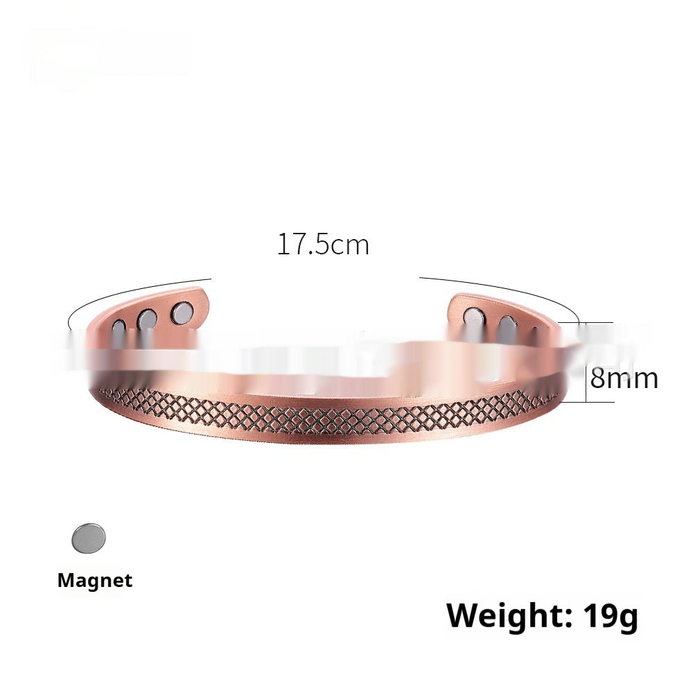 Schlichtes und stilvolles Armband aus lila Kupfer für Damen