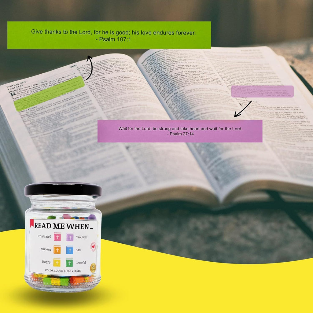 Bible Verses in a Jar | Christian Gift | Prayer Box Inspiration