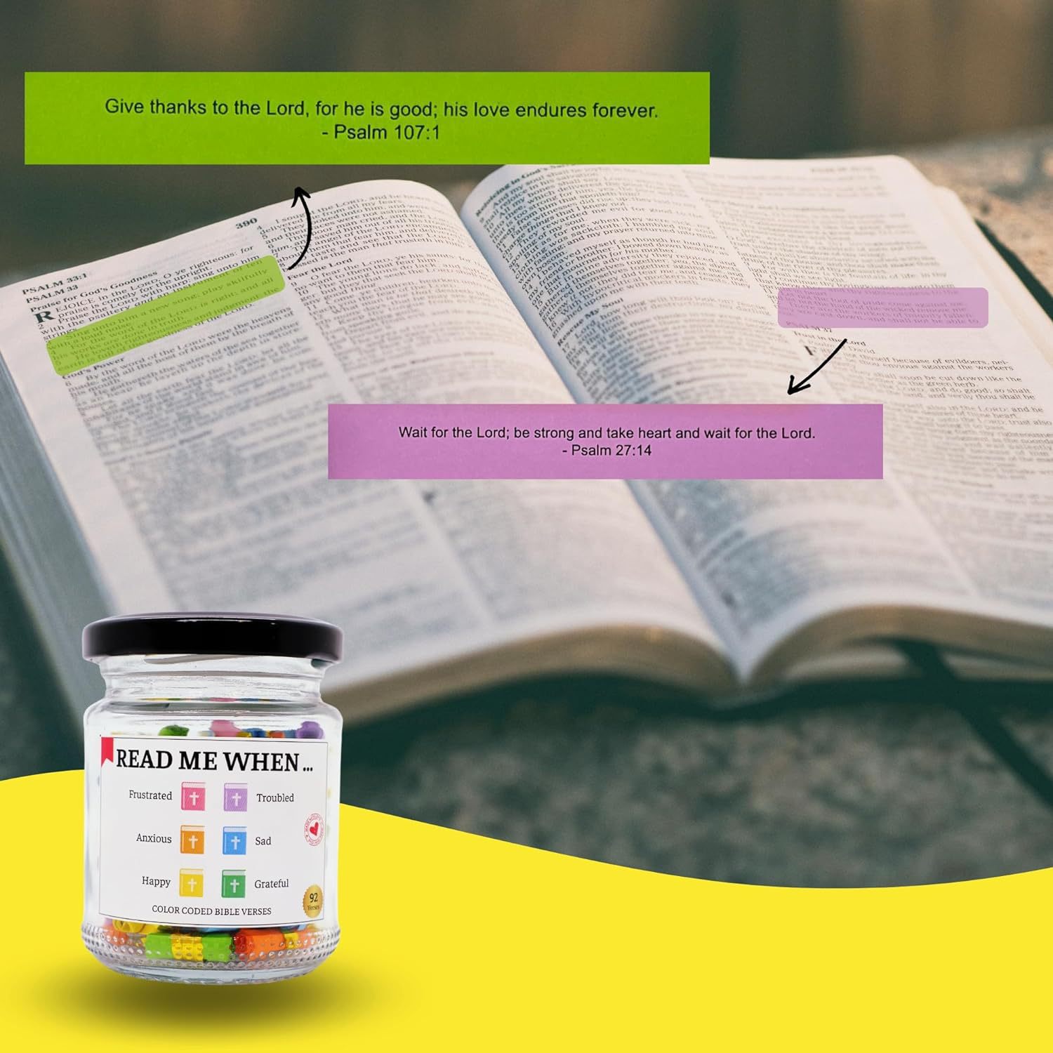 Bible Verses in a Jar | Christian Gift | Prayer Box Inspiration