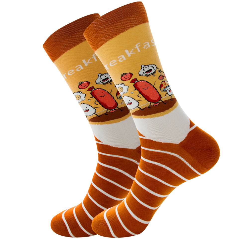 Women's Fashion Socks Geometric | Fruit Street Style Socks