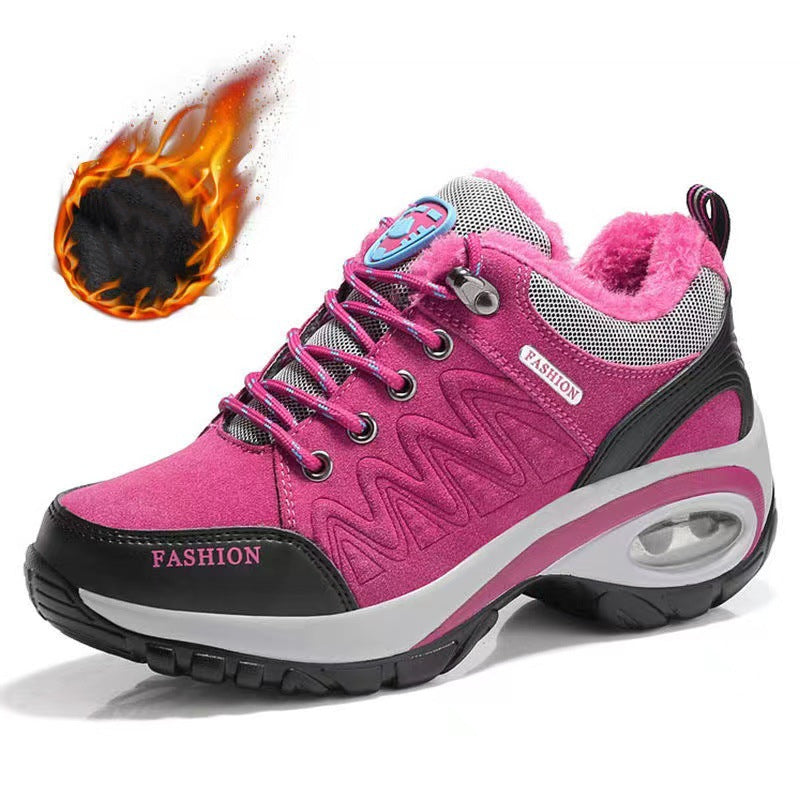 Damen Plateau Sneaker mit Luftkissen – Herbst Winter Komfortschuhe