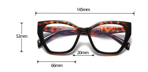 Cat-Eye Damenbrille Trend | Kontrastfarben Fashion Rahmen