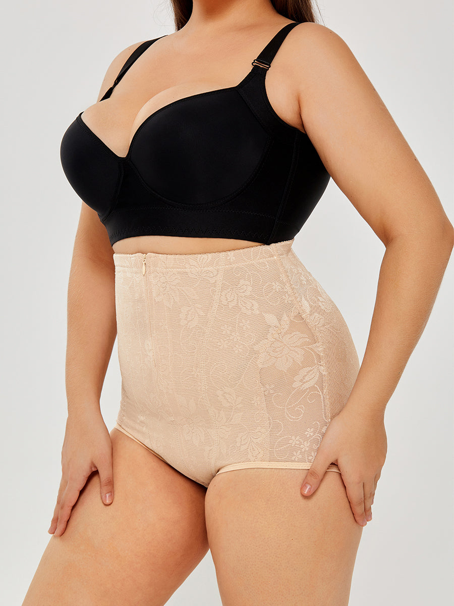 Tummy Control Shapewear for Women | Sexy High Waist Lace Briefs