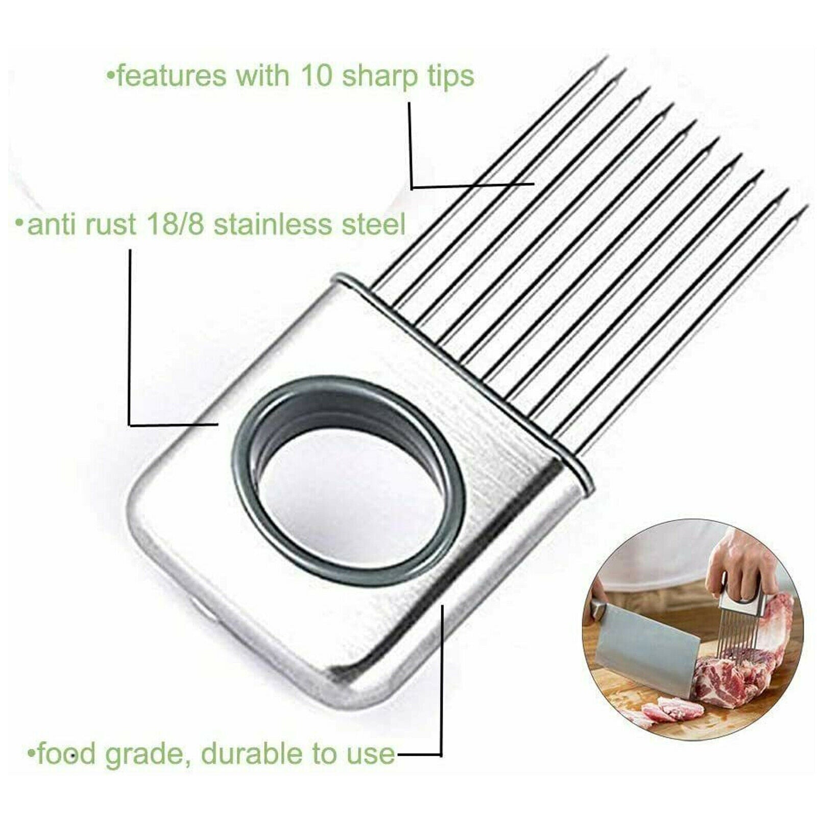 Onion Holder Stainless Steel | Vegetable Slicer Tomato Slicer Kitchen