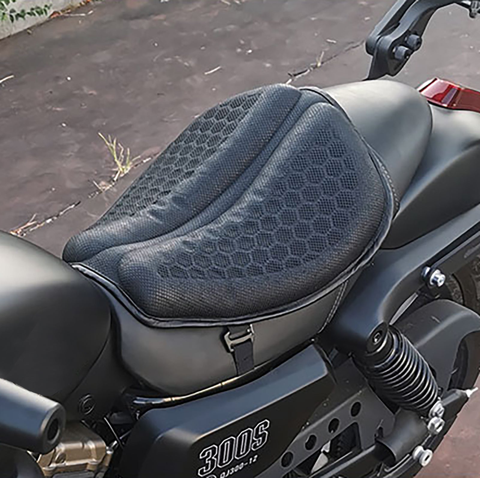Motorcycle Seat Cushion Shock Absorbing | Breathable Comfort Universal