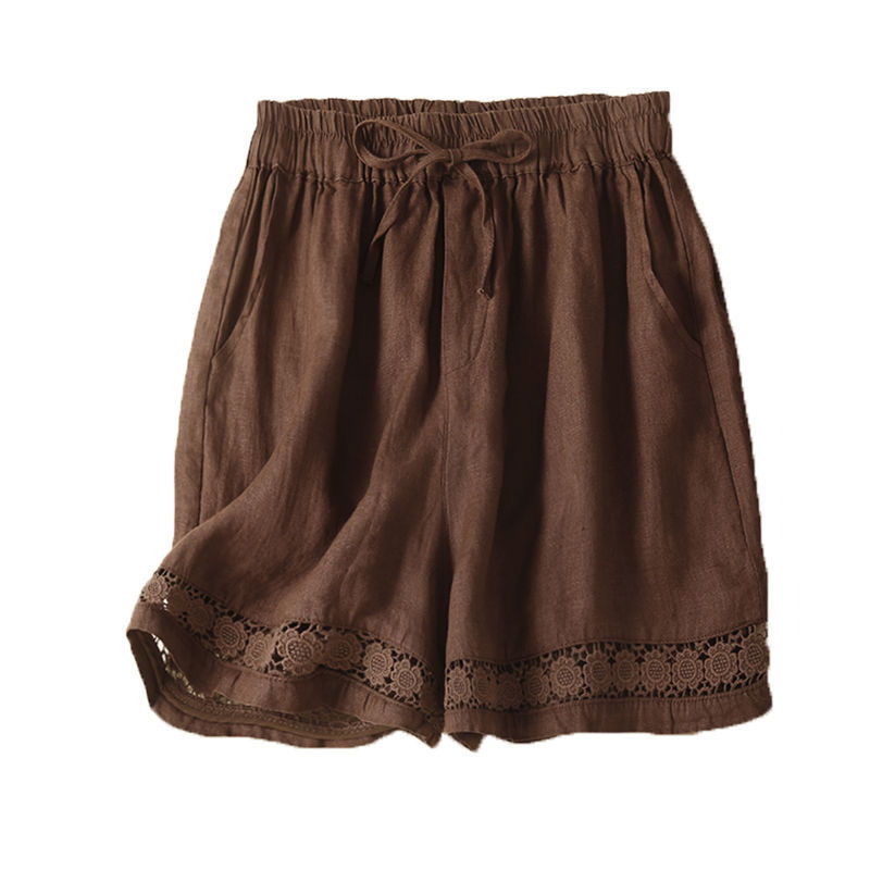 Women's Linen Trousers with Elastic Waistband – Airy & Stylish