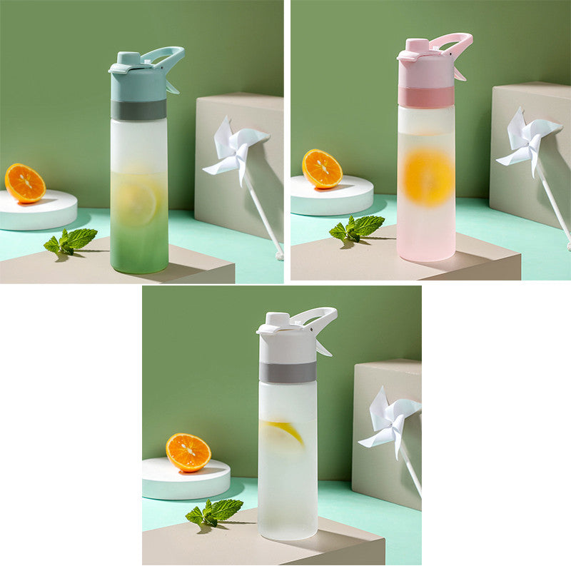 Spray Drinking Bottle Premium – Sports Water Bottle with Mist Function