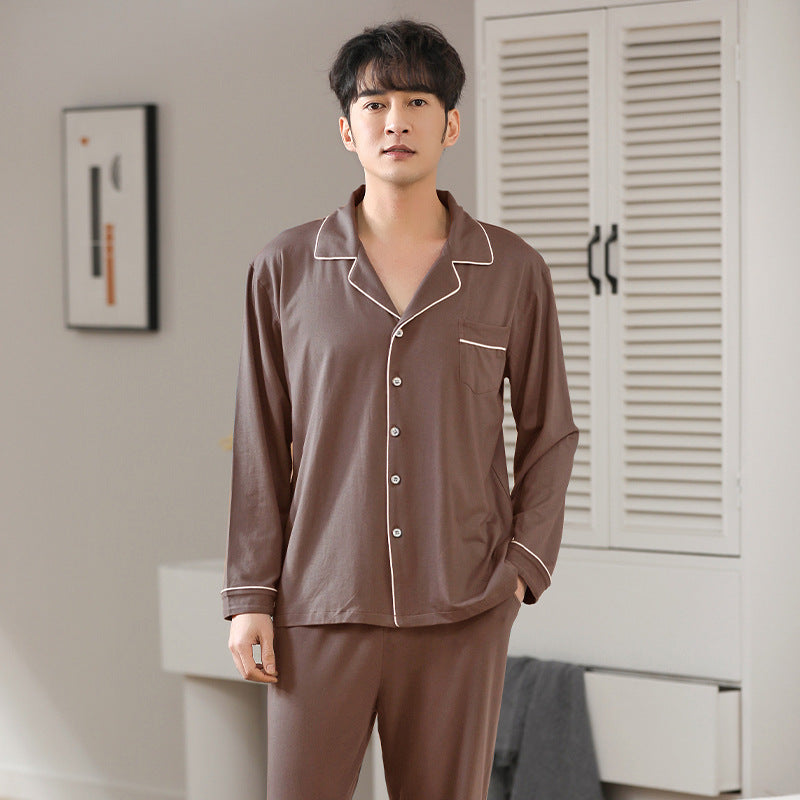 Herren Modal Pyjama | Leicht Schlafanzug | Cardigan Set