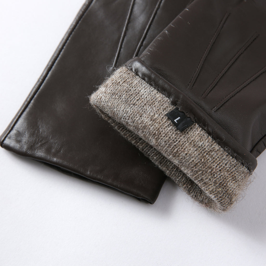 Damen Lange Ziegenleder Handschuhe – Wollgefüttert Driving Style