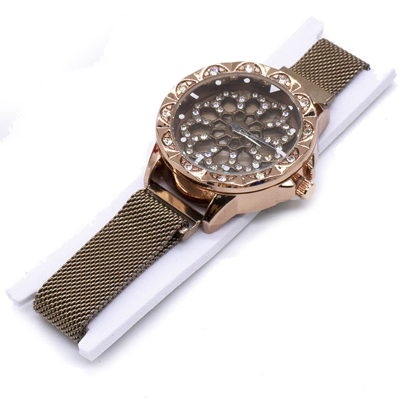 Women's Rotating Dial Watch | Elegant Quartz Fashion Watch