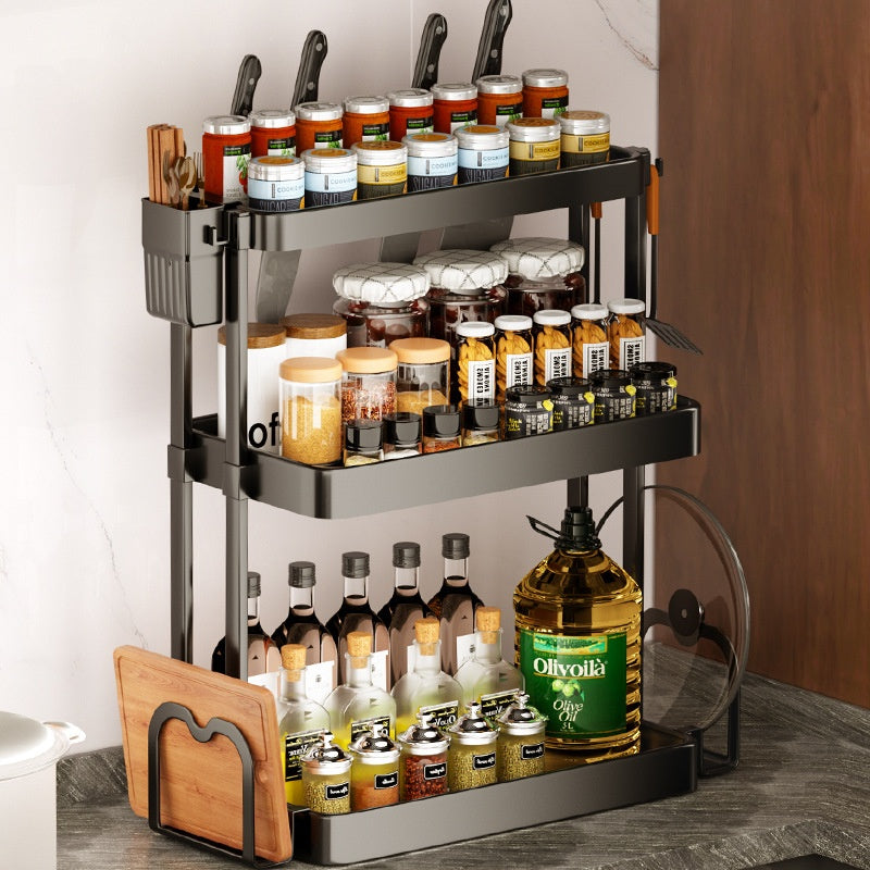 Multi-tier Spice Rack Kitchen | Space-saving Organizer