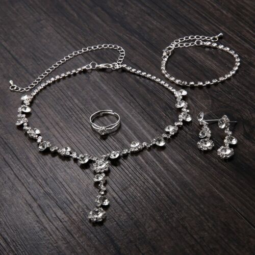 Silver Crystal Tennis Jewelry Set – Elegant Women's Jewelry with African Design