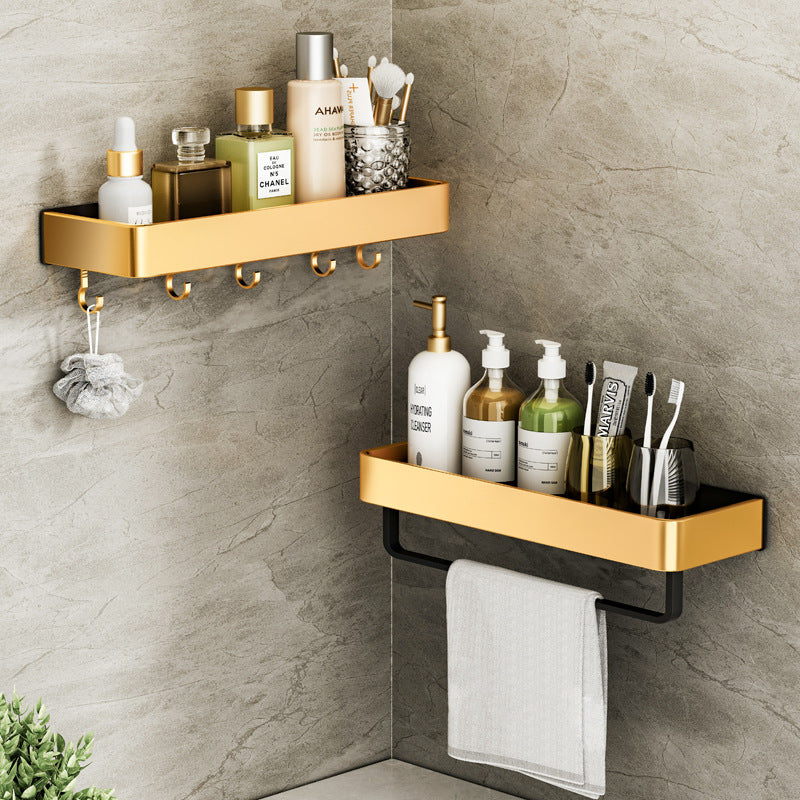 Towel Holder No Drilling | Bathroom Shelf Wall | Towel Rack
