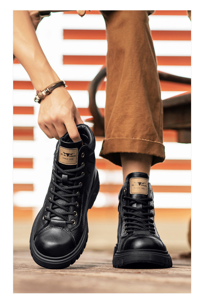 Men's Martin Boots High Top Platform – Trendy Worker Boots