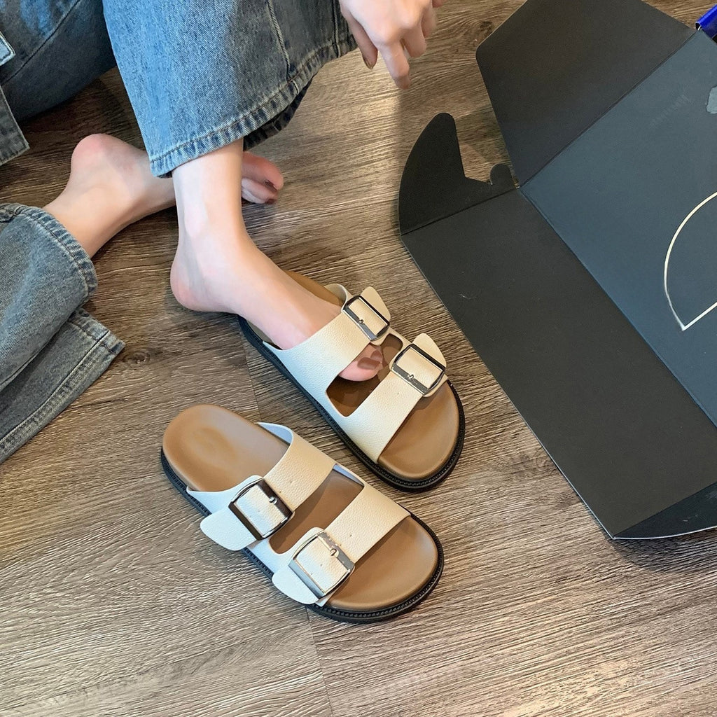 Women's Mules Comfortable Summer Slippers Buckle Lightweight | Comfort