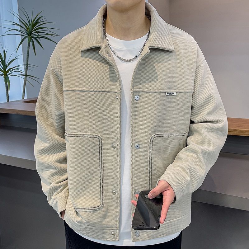 Men's Lapel Jacket Stylish – Versatile Casual Transitional Jacket
