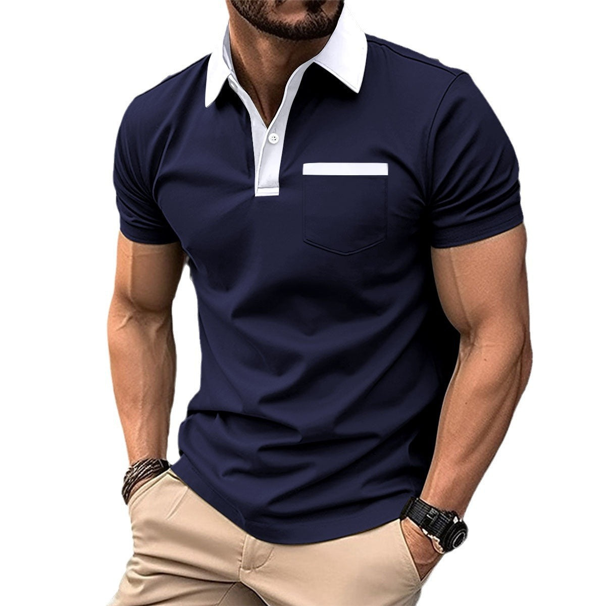 Men's Polo Shirt | Slim Fit Short Sleeve Collar Modern