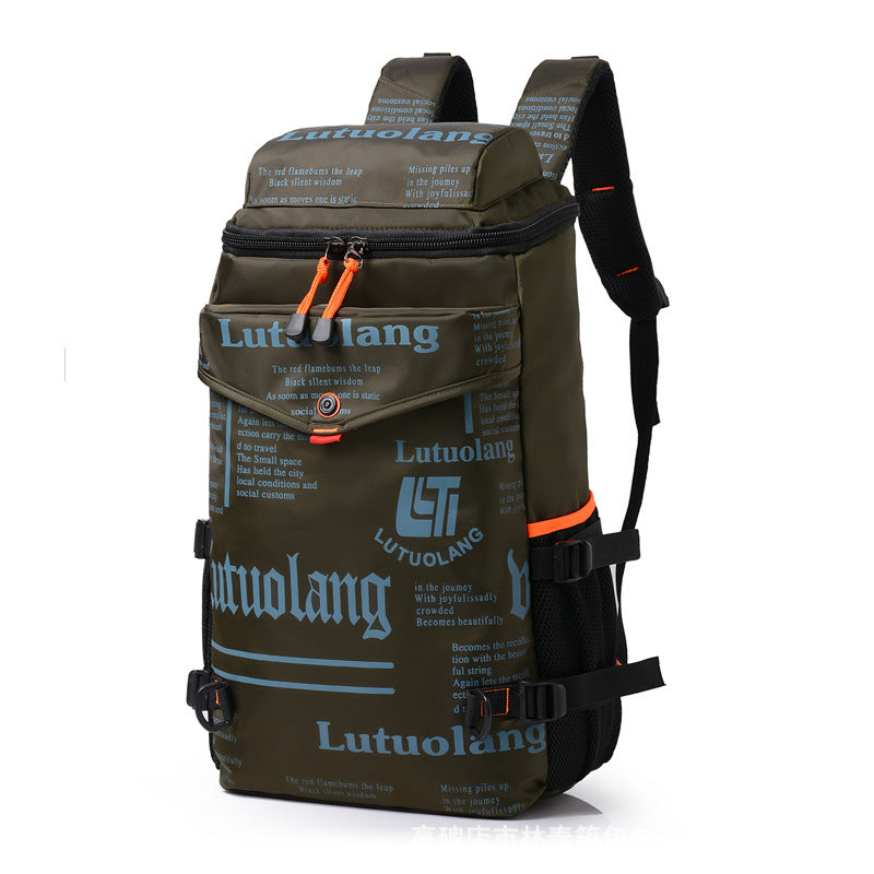 Herren Rucksack mit Print | Stylisch Freizeit Schule Tasche